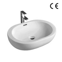 YS28397	Ceramic above counter basin, artistic basin, ceramic sink;