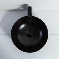 YS28401-MB	Matt black ceramic above counter basin, artistic basin, ceramic sink;
