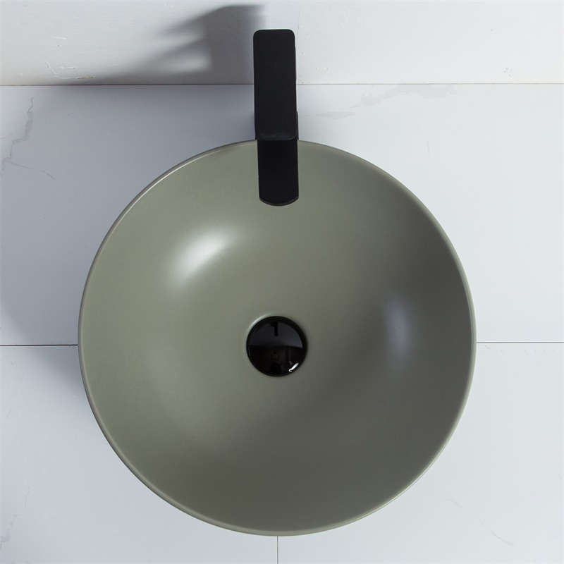 YS28401-MG	Ceramic above counter basin, artistic basin, ceramic sink;