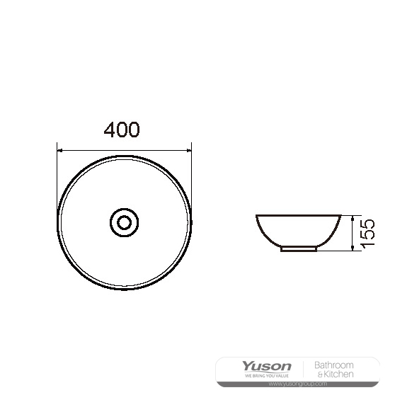 YS28401-MG	Ceramic above counter basin, artistic basin, ceramic sink;
