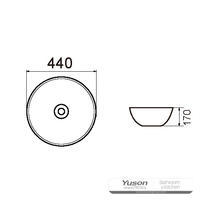 YS28403	Ceramic above counter basin, artistic basin, ceramic sink;