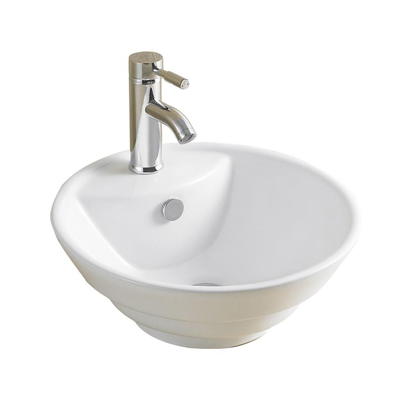 YS28422	Ceramic above counter basin, artistic basin, ceramic sink;
