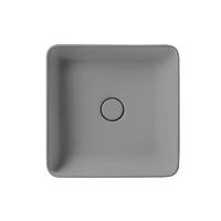 YS28433-MY	Matt grey ceramic above counter basin, artistic basin, ceramic sink;