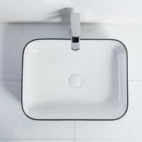YS28434-LB	Ceramic above counter basin, artistic basin, ceramic sink;
