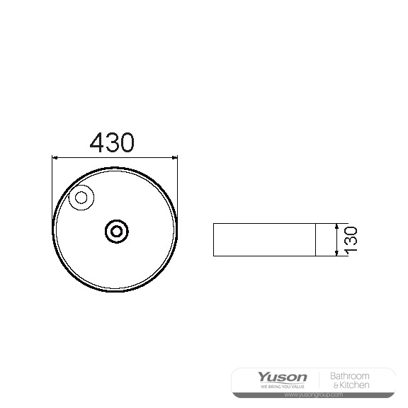 YS28435	Ceramic above counter basin, artistic basin, ceramic sink;