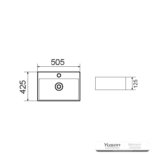 YS28437	Ceramic above counter basin, artistic basin, ceramic sink;