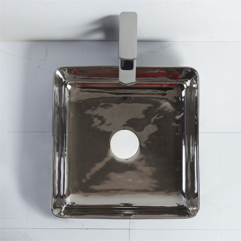 YS28446-CP	Ceramic above counter basin, artistic basin, ceramic sink;