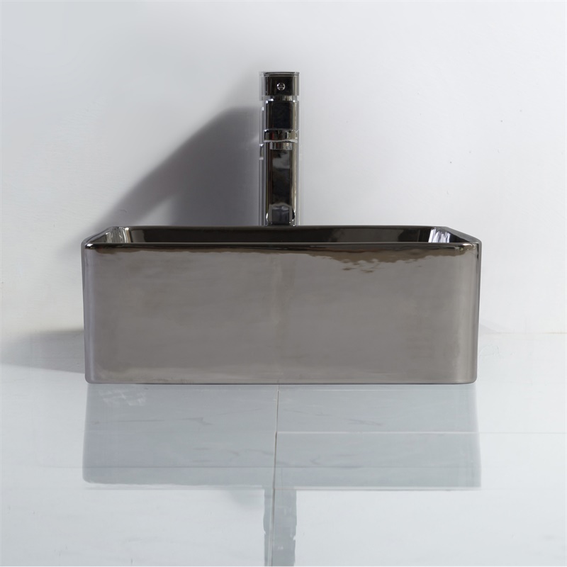 YS28446-CP	Ceramic above counter basin, artistic basin, ceramic sink;