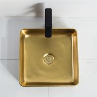 YS28446-GD	Ceramic above counter basin, artistic basin, ceramic sink;