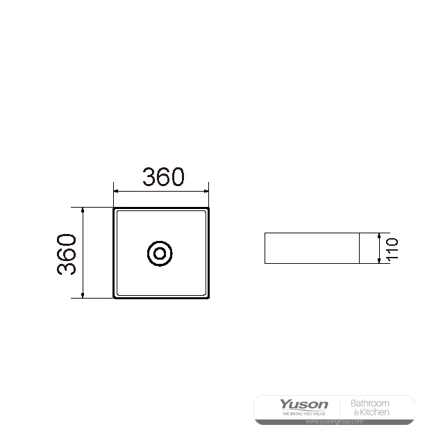 YS28446-GD	Ceramic above counter basin, artistic basin, ceramic sink;