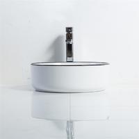 YS28447-LB	Ceramic above counter basin, artistic basin, ceramic sink;