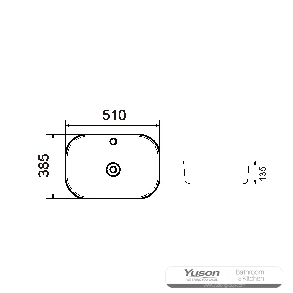 YS28459	Ceramic above counter basin, artistic basin, ceramic sink;