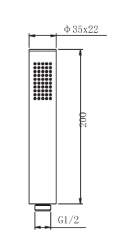 YS31293	Brass handshower, mobile shower