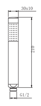 YS31300	Brass handshower, mobile shower