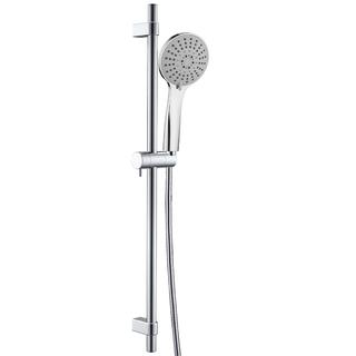 YS33262C Luxury Full Brass Sliding Rail Shower Set, 5-Function Hand Shower, Sliding Shower Rail, 1.5m Stainless Steel Shower Hose