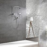 YS429+YS31405+YS31138TX	Brass overhead shower with button switch shower arm and handshower