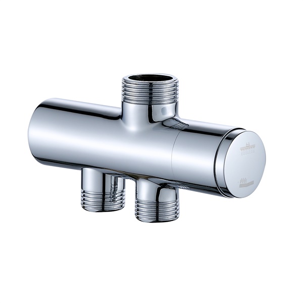 YS454	Brass diverter, brass cartridge with ceramic sealing washer. button switch