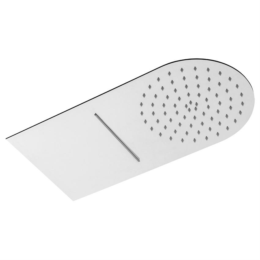 YS78622-3	SUS304 ultra-thin rain shower head, 2-function with waterfall, wall-mounted;