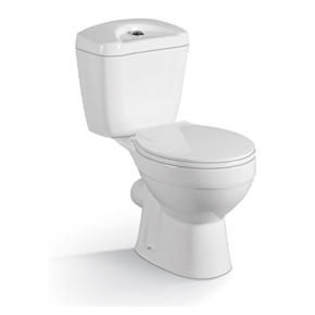 YS22207P	2-piece ceramic toilet, close coupled P-trap washdown toilet;