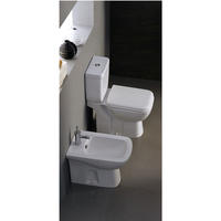 YS22212S	Retro design 2-piece ceramic toilet, close coupled P-trap washdown toilet;