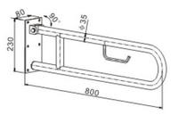 S39415	Bathroom grab bars, foldable grab bars, safety handrail, non-slip grab bars;
