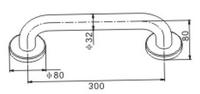S39428-G	Bathroom grab bars, foldable grab bars, safety handrail, non-slip grab bars;