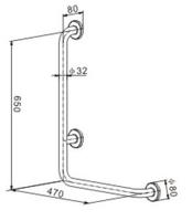 S39438	Bathroom grab bars, foldable grab bars, safety handrail, non-slip grab bars;