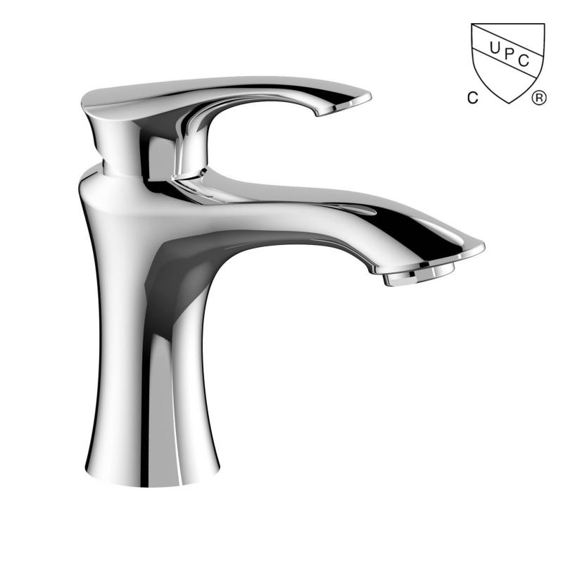 M0002	UPC, CUPC certified bathroom sink faucet, 1-handle Single Hole/4-in Centerset basin faucet;