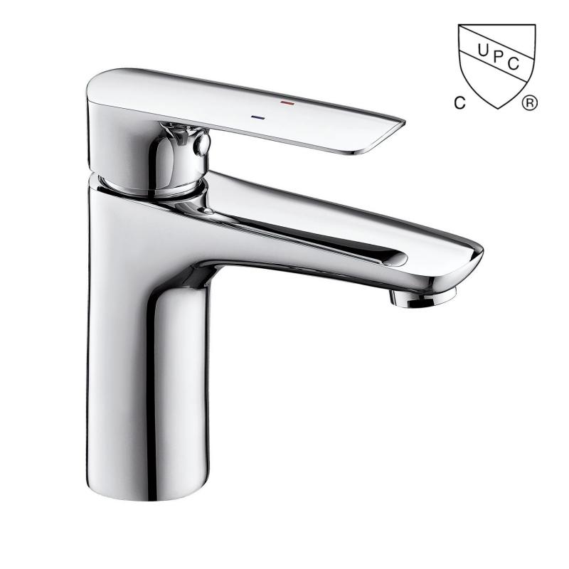 M0003	UPC, CUPC certified bathroom sink faucet, 1-handle Single Hole/4-in Centerset basin faucet;