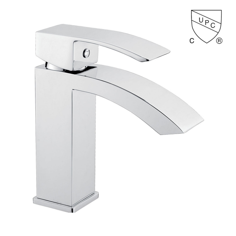 M0016	UPC, CUPC certified bathroom sink faucet, 1-handle Single Hole/4-in Centerset basin faucet;