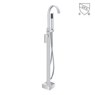 Y0070CP	UPC, CUPC certified freestanding bathtub faucet, floor mount tub faucet;