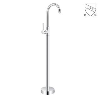 Y0071CP	UPC, CUPC certified freestanding bathtub faucet, floor mount tub faucet;