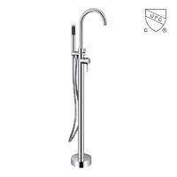 Y0118	UPC, CUPC certified freestanding bathtub faucet, floor mount tub faucet;
