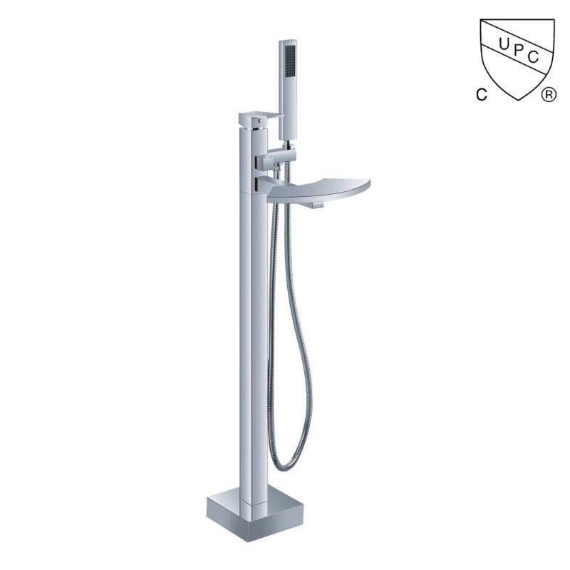 Y0120	UPC, CUPC certified freestanding bathtub faucet, floor mount tub faucet;