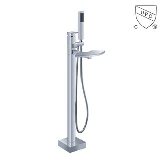 Y0120	UPC, CUPC certified freestanding bathtub faucet, floor mount tub faucet;