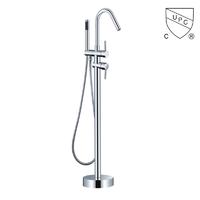Y0121	UPC, CUPC certified freestanding bathtub faucet, floor mount tub faucet;