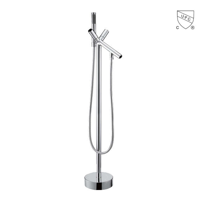 Y0122	UPC, CUPC certified freestanding bathtub faucet, floor mount tub faucet;