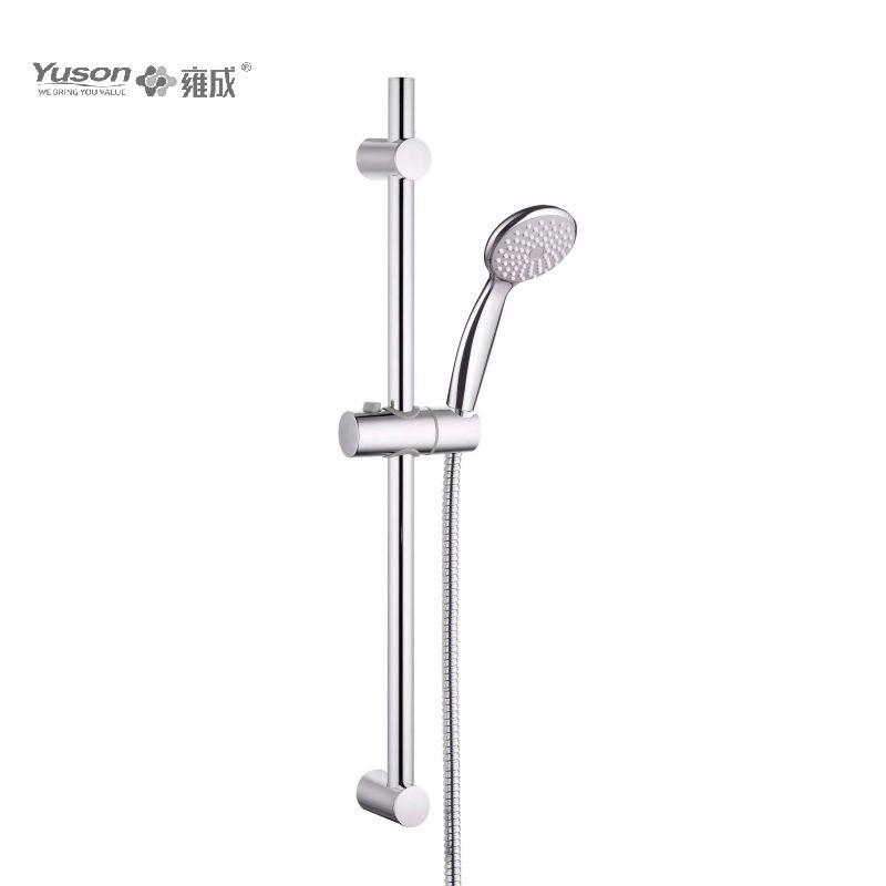 YS33277	ø19mm Sliding shower set SS Sliding Bar, 1-Function Hand Shower 1.5m Stainless Steel Shower Hose