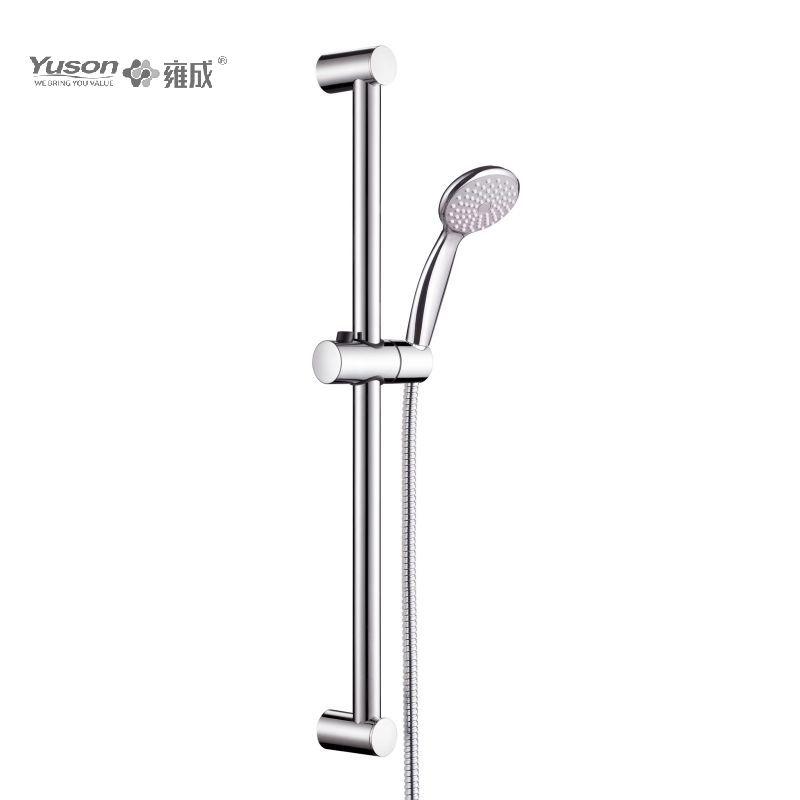 YS33276 ø19mm Sliding shower set SS Sliding Bar, 1-Function Hand Shower 1.5m Stainless Steel Shower Hose