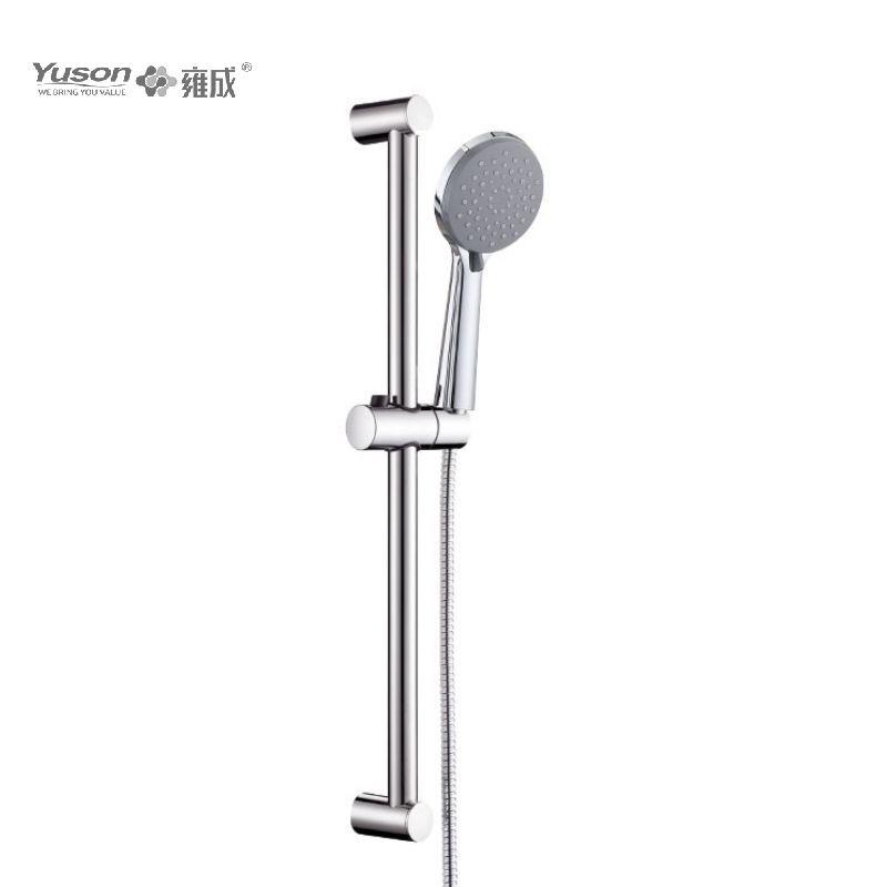 YS33278 ø19mm Sliding shower set SS Sliding Bar, 3-Function Hand Shower 1.5m Stainless Steel Shower Hose