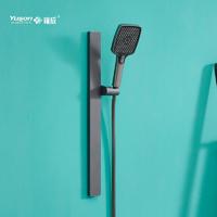 YS33132	Flat Design Aluminum Sliding Shower Set, 3-Function Silicon Nozzles, PFFC Shower Hose