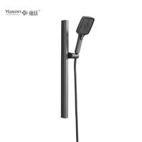 YS33134	Arc Design Aluminum Sliding Shower Set, 3-Function Silicon Nozzles, PFFC Shower Hose