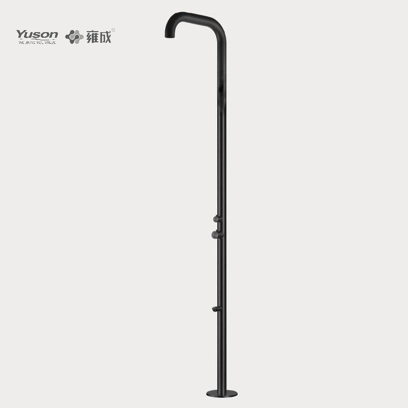 YS78663 2-Function 304 or 316l Outdoor Pool Shower Column For Poolside Resorts, Beachfront High Corrosion Area With Foot Spray