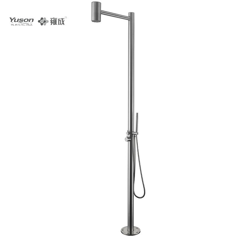 YS78670 2-Function 304 or 316l Outdoor Pool Shower Column For Poolside Resorts, Beachfront High Corrosion Area