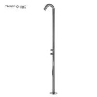 YS78671 2-Function 304 or 316l Outdoor Pool Shower Column For Poolside Resorts, Beachfront High Corrosion Area