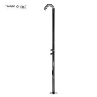 YS78671 2-Function 304 or 316l Outdoor Pool Shower Column For Poolside Resorts, Beachfront High Corrosion Area