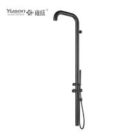 YS78681 Wall-Mounted 2-Function 304 or 316l Outdoor Pool Shower Column For Poolside Resorts, Beachfront High Corrosion Area
