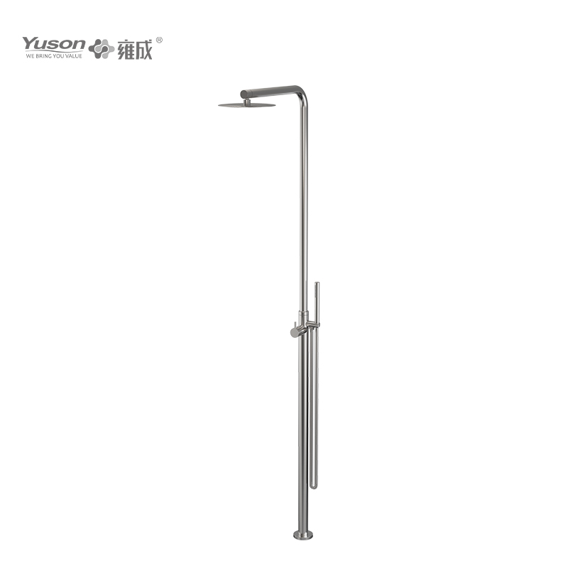 YS78687 2-Function 304 or 316l Outdoor Pool Shower Column For Poolside Resorts, Beachfront High Corrosion Area