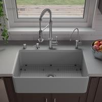 YS27101-3318	33x18 InchBest-Selling Single Bowl FFC Fine Fireclay China Apron front kitchen sink Fine Fireclay China kitchen sink