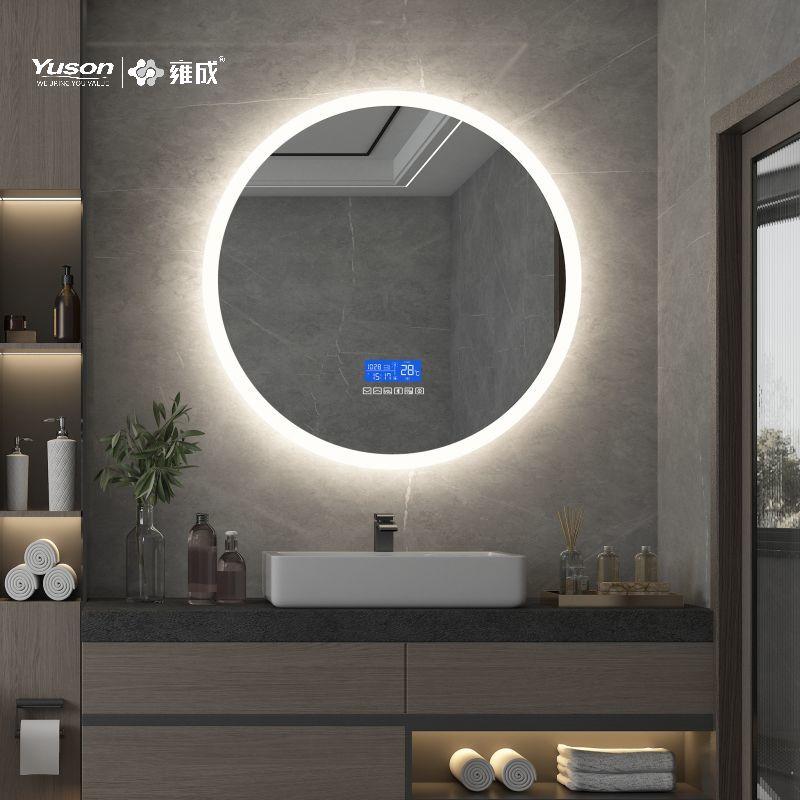 YS57203E	Mordern Round Shape LED bathroom mirror, Bluetooth bathroom mirror
